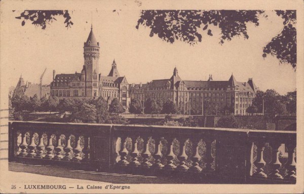 Luxembourg, la Caisse d`Epargne